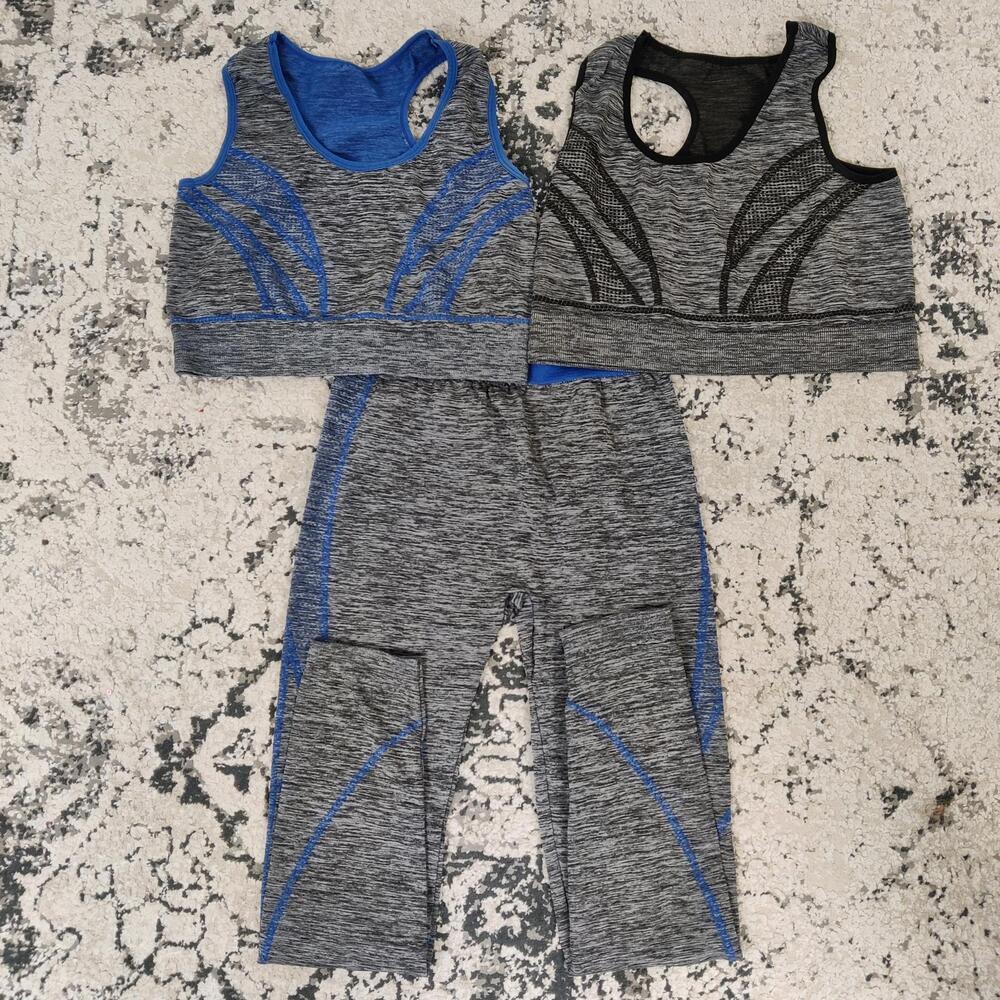 Unbranded Women's Athletic Leggings and Sport Bras Set Size Medium